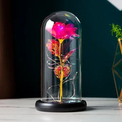 Artificial Fairy LED Dome Rose Decor