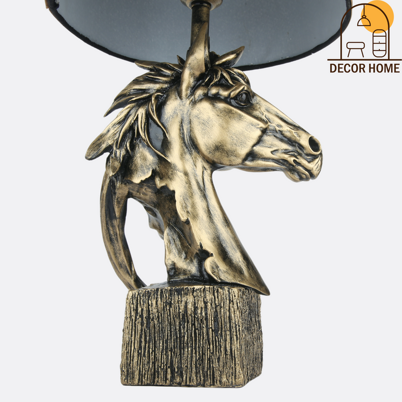 Antique Copper Horse Lamp