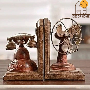 Nostalgic Telephone Fan Model Bookend