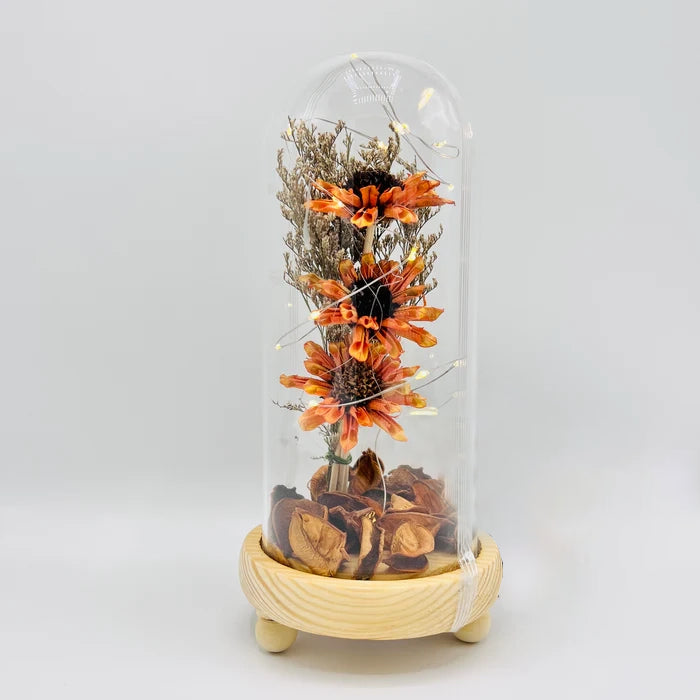 Floral Glow Globe