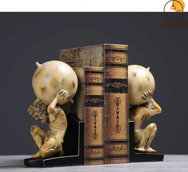 Roman Titan Atlas Statues bookend