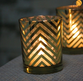 Glass LED Candles ( Set of 3 )