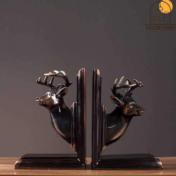 Classical Deer Head Bookend