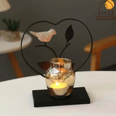 Bird Metal Candle Holder