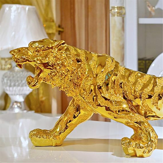 Golden Tiger Resin Ornament