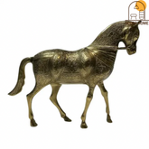 Beautiful Gold Horse Sculpture