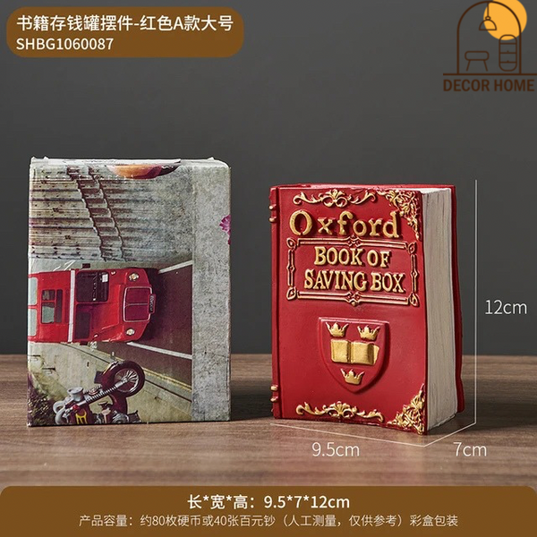 European Style Ancient Money Box Book