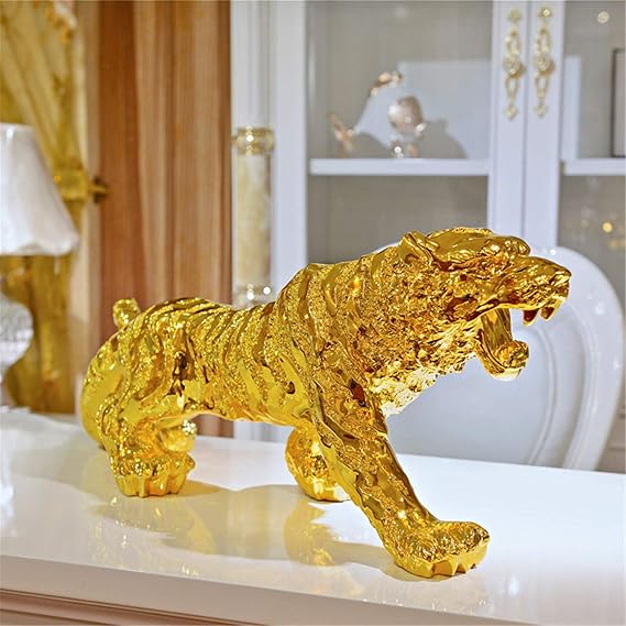 Golden Tiger Resin Ornament