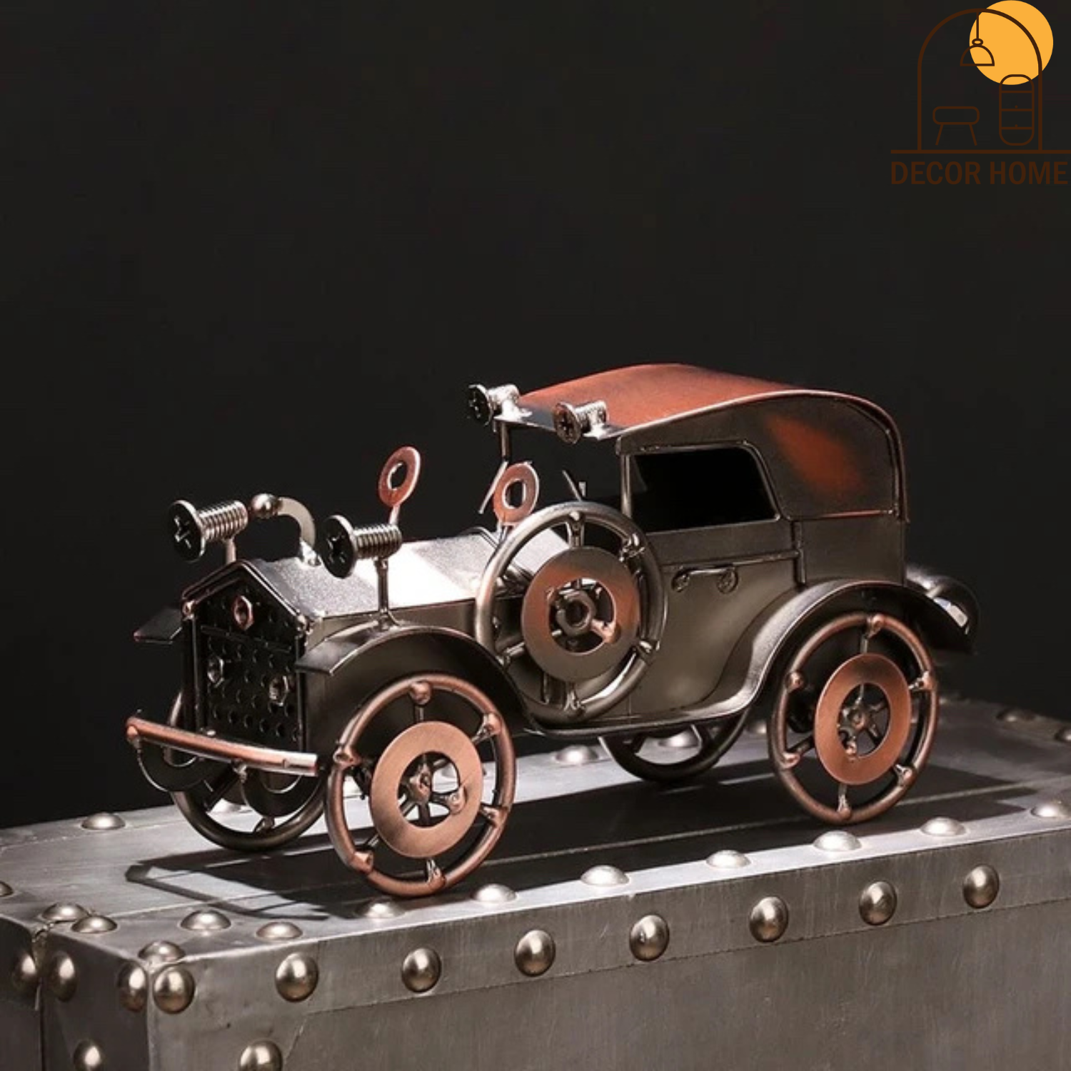 Vintage Metal Toy Car Decor