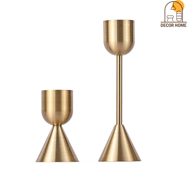 European Gold Candle holder(Set Of 3)