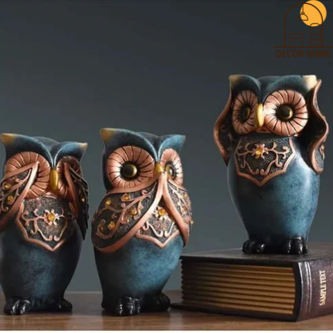 Cabinet Crafts Creative Owl Ornament (Set Of 3)