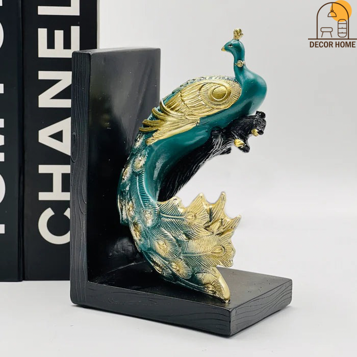 Elegant Peacock Bookend (Set Of 2)