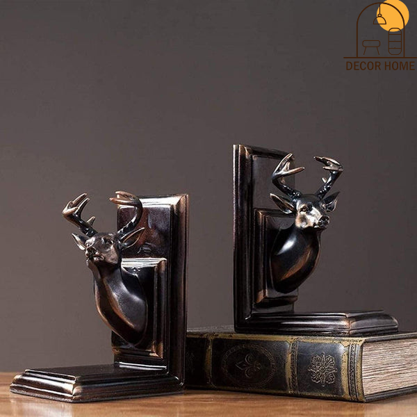 Classical Deer Head Bookend