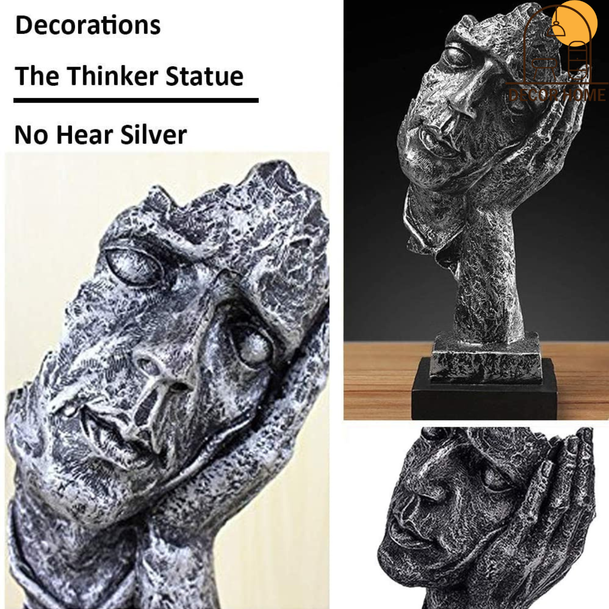 Silent Face Sculpture (Hear No Evil)