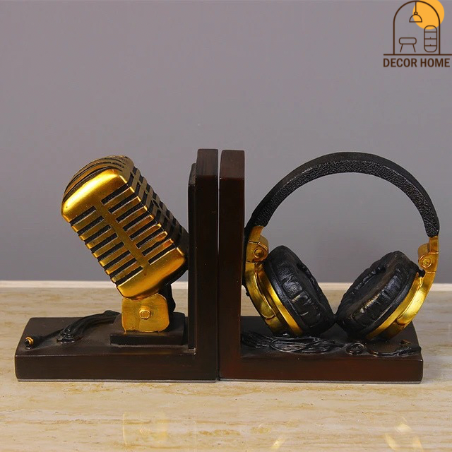 Microphone Headset Model Bookend