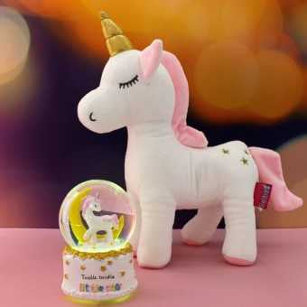 Moon Unicorn Crystal Ball Globe
