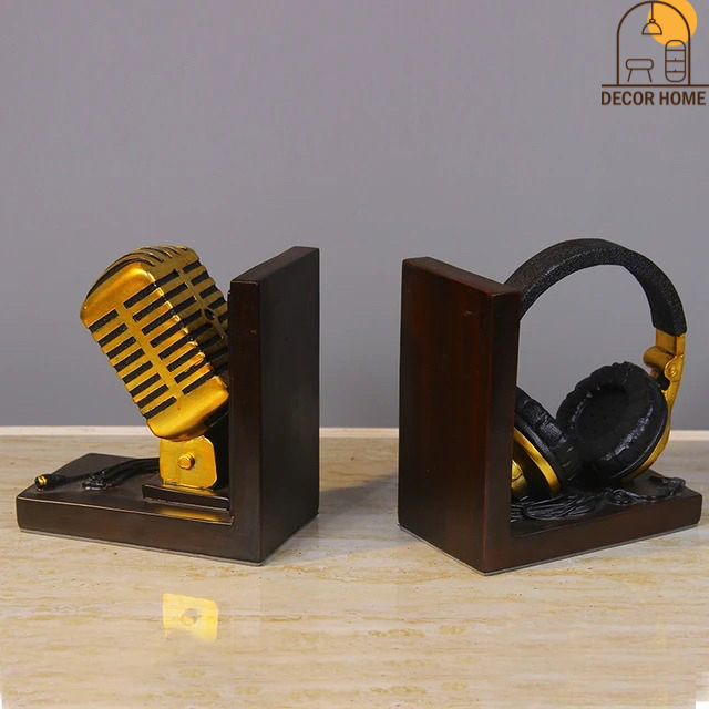 Microphone Headset Model Bookend