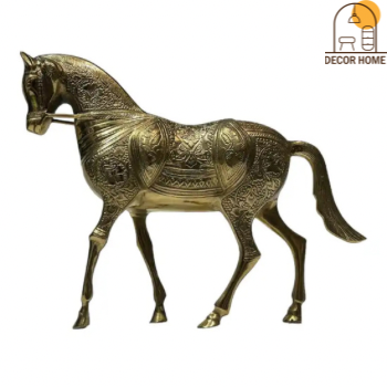 Beautiful Gold Horse Sculpture