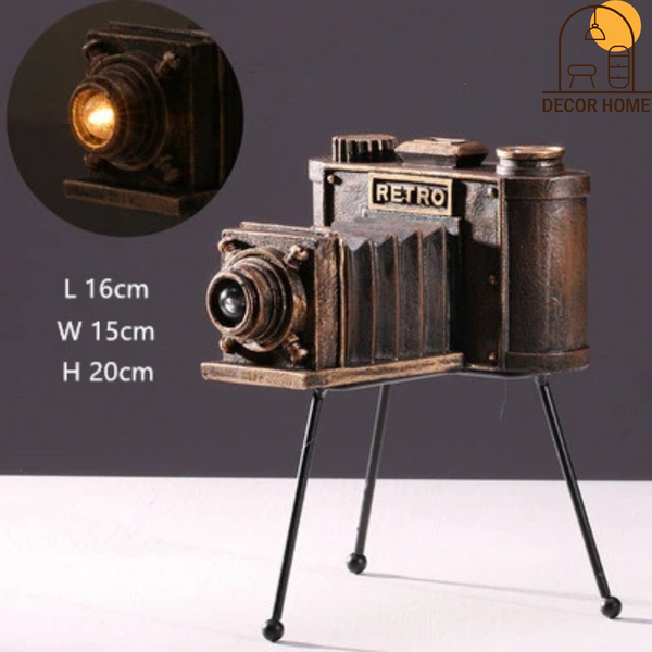 Vintage industrial style Resin Camera Ornament