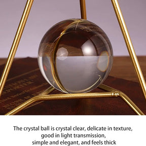 1PC Metal Crystal Ball Figurines