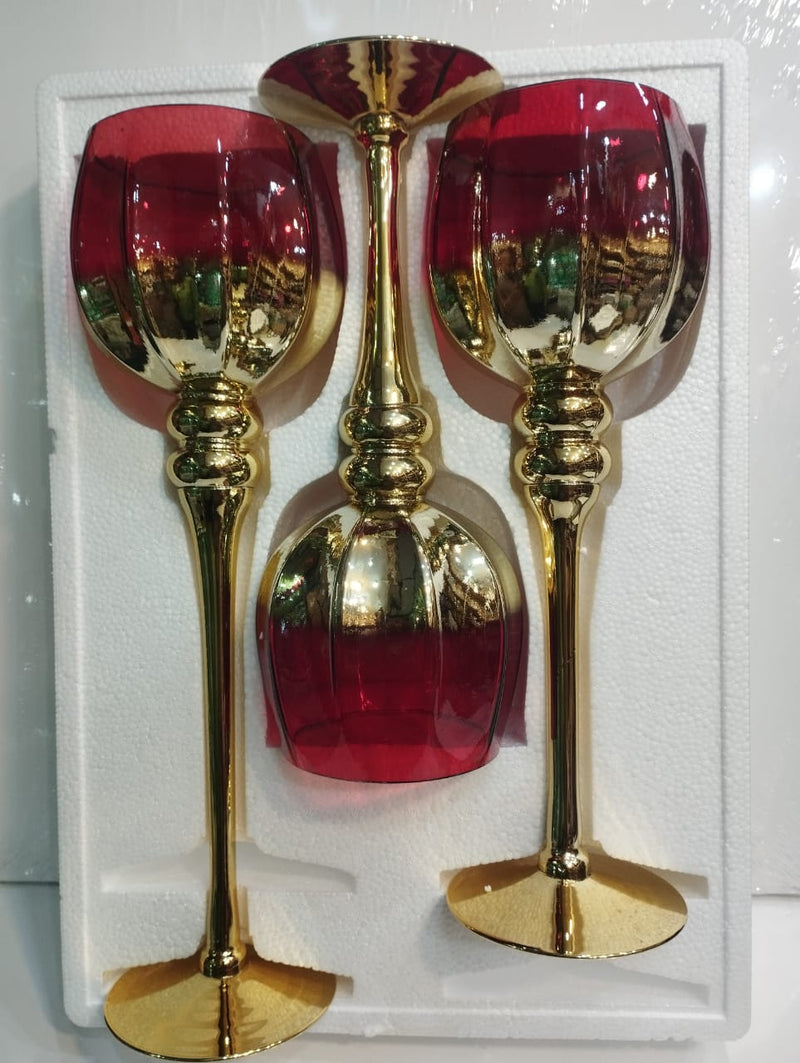 Crystal Candlestick (Set of 3)