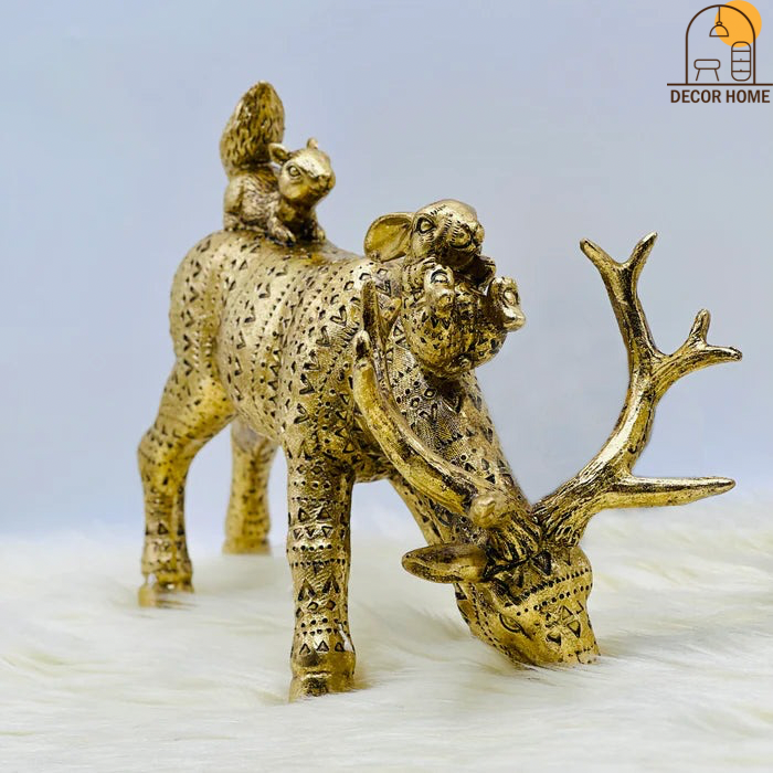 Elegant Jungle Deer  Sculpture