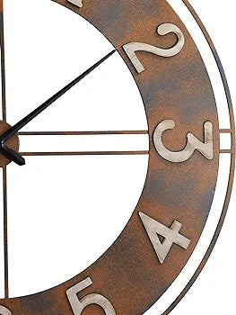 Metal Decorative Rusty Wall Clock