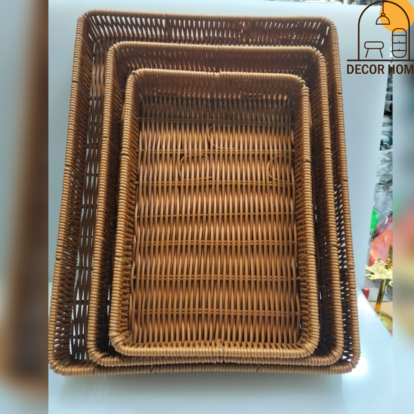 3pcs Basket Tray Set