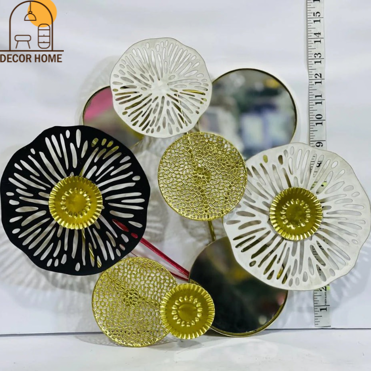 Metallic Round Shaped Wall Decor