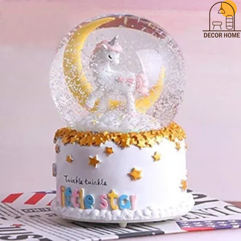Moon Unicorn Crystal Ball Globe