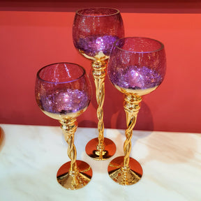 Crystal Candlestick (Set of 3)