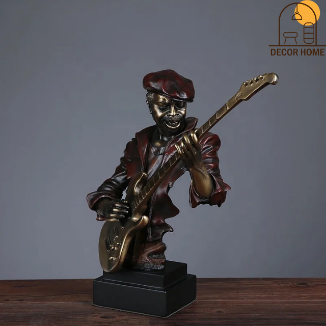 Sax player Bronze Bust Statue