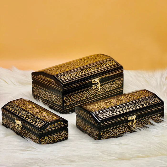 MDF Handcrafted Jewellery Box (Set of 3)