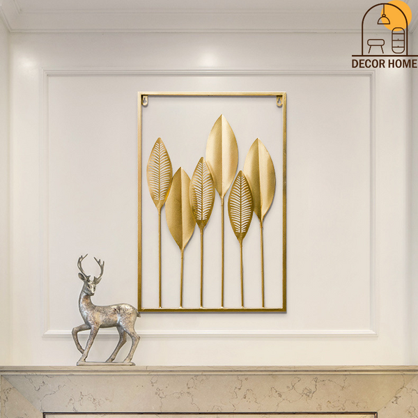 Gold Leaf Metal Wall Decor