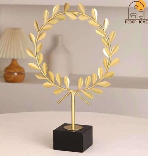 Marble Laurel Wreath Decor Ornament