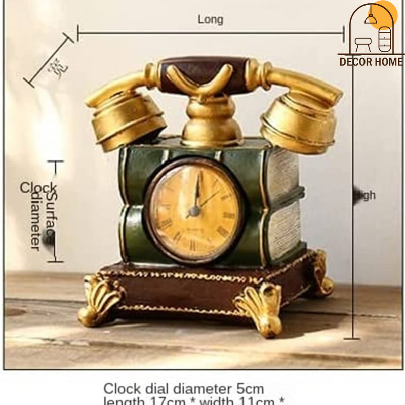 Antique Vintage Telephone Clock