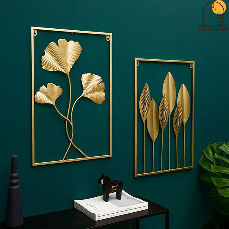 Gold Leaf Metal Wall Decor