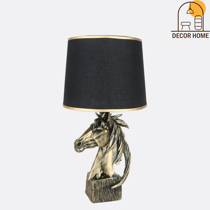 Antique Copper Horse Lamp