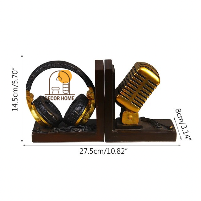 Microphone Headset Model Bookend