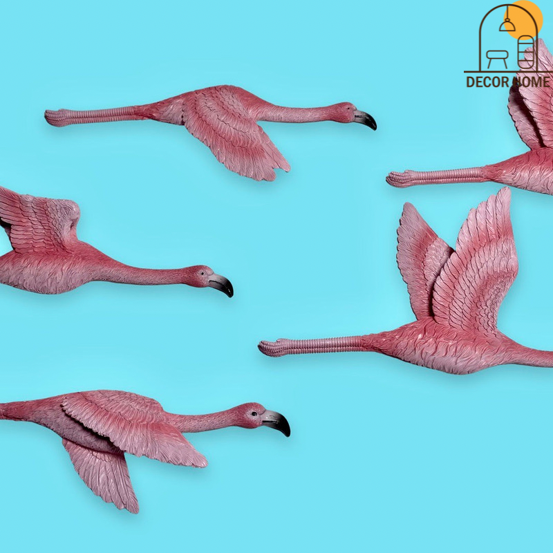 Flying Flamingo Wall Decor(5Pcs Set)