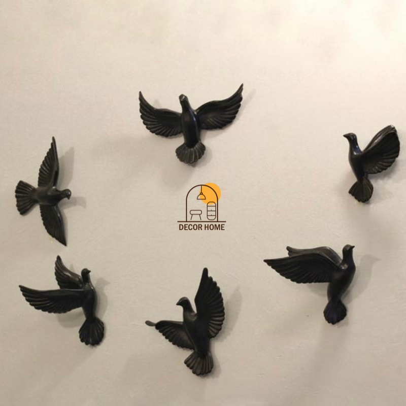 3D Seagull Birds Wall Decor(Set Of6)