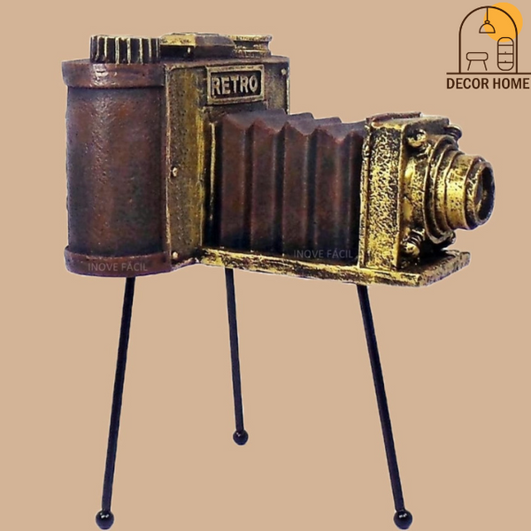 Vintage industrial style Resin Camera Ornament