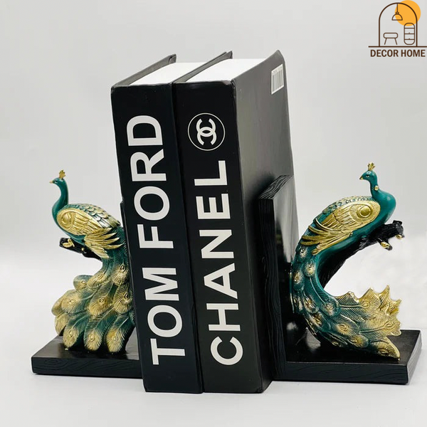 Elegant Peacock Bookend (Set Of 2)