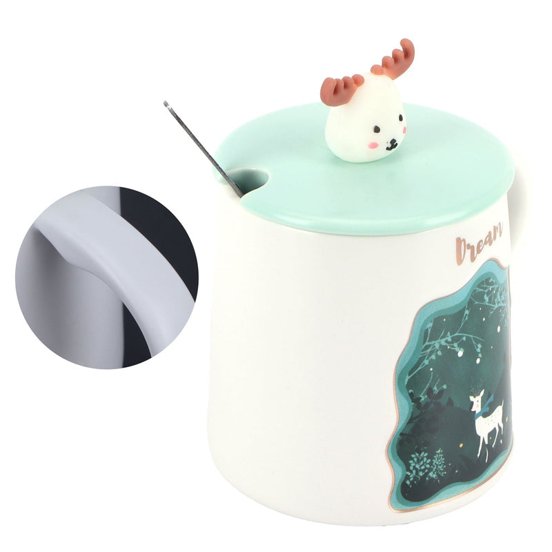 Animal Cup Cartoon Cute Coffee Cup with Lid