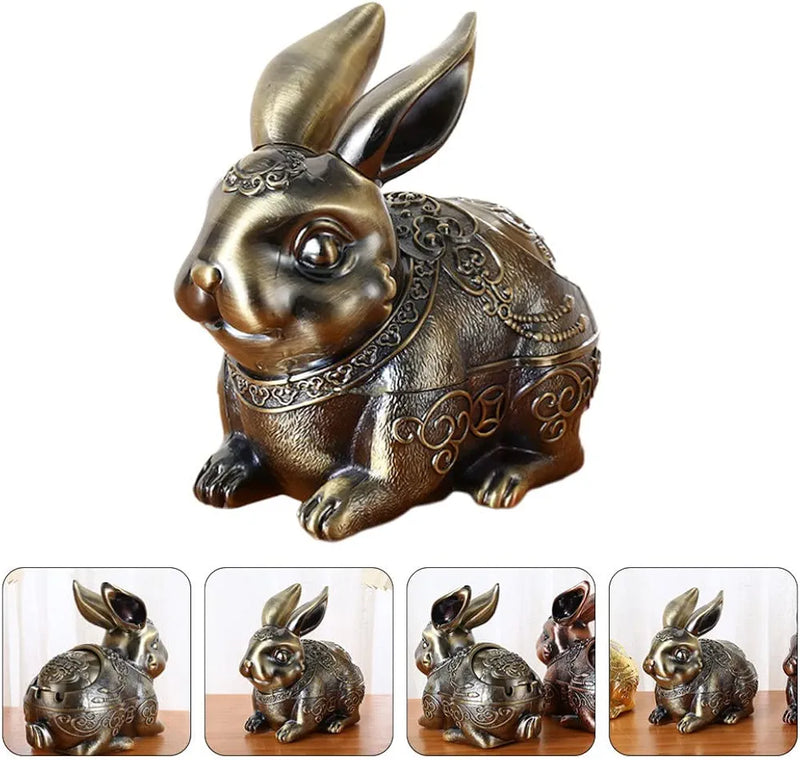 Vintage Ashtray Rabbit Sculpture