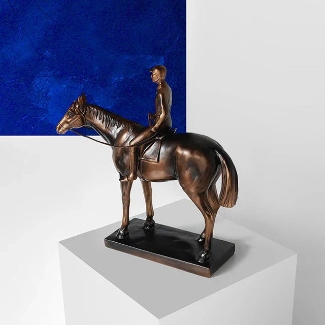 Rider’s Copper Horse Sculpture