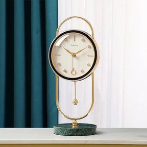 Silent Table Clock With Pendulum