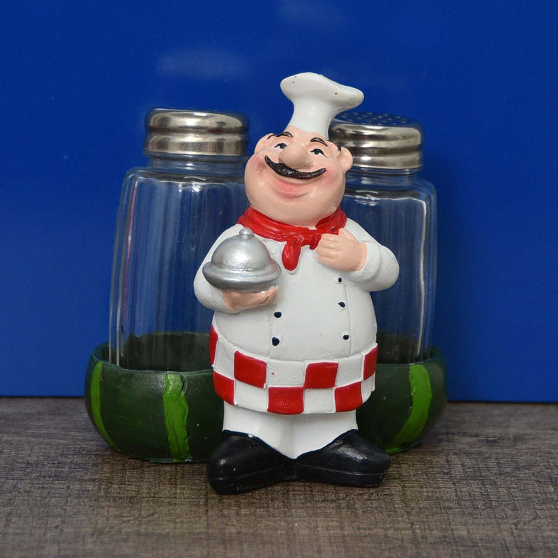 Happy French Chef Salt & Pepper Shaker Set