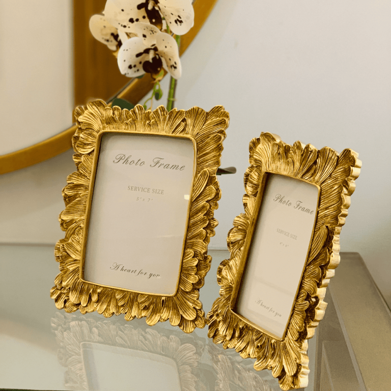 Resin Gold Photo Frame (2pc )