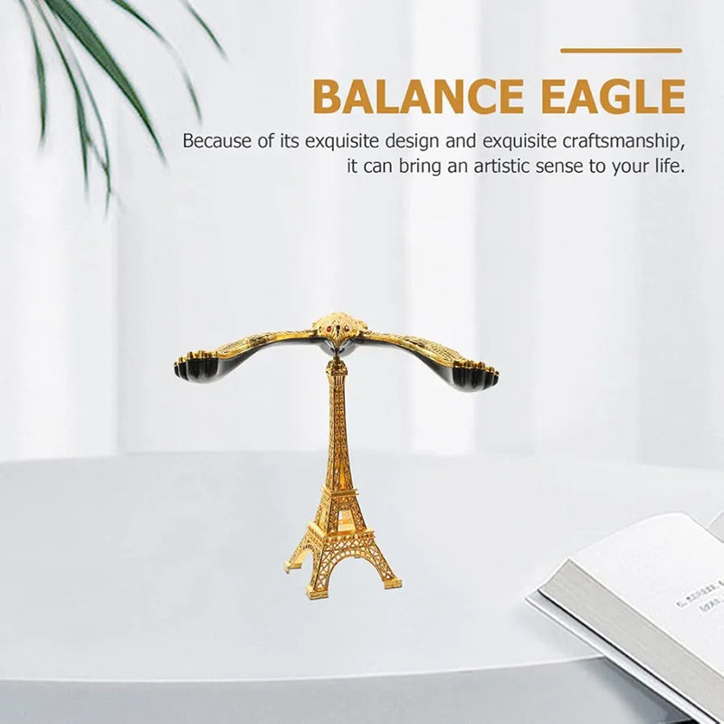 Eiffel Tower Eagle Bird Figurine Sculpture